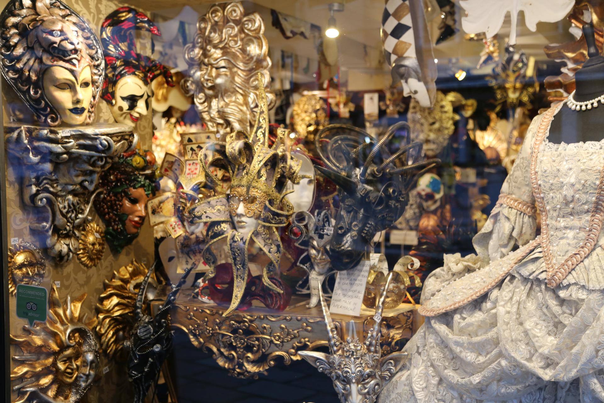 Venezianische Masken - Kunst, Masken - (Sestière di San Polo, San Polo, Veneto, Italien)