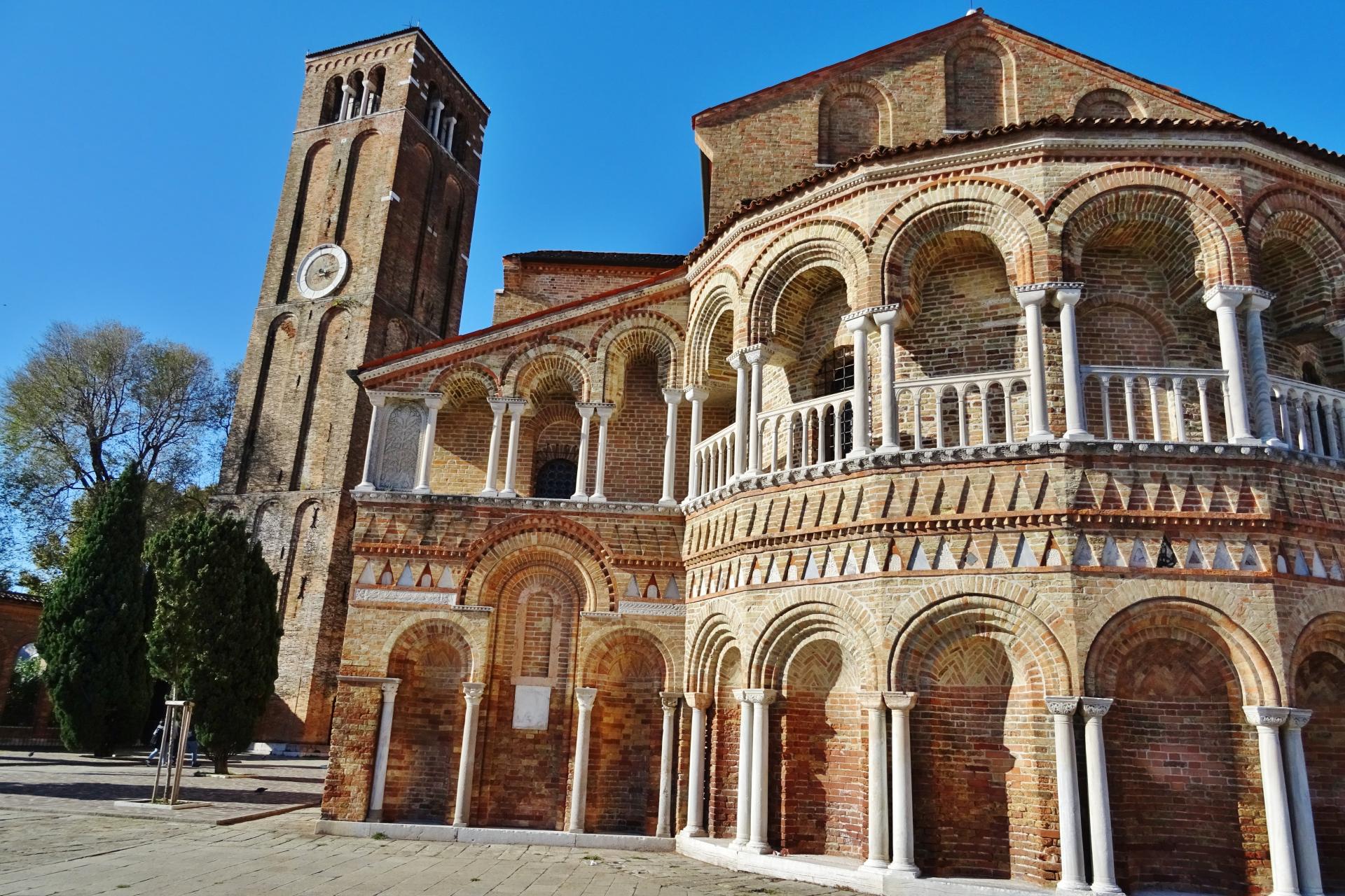 Basilica di Santa Maria e Donato - Architektur, Bauwerke, Gebäude, Glockenturm, Kirche, Sehenswürdigkeit, Turm, UNESCO-Welterbe - (Murano, Veneto, Italien)