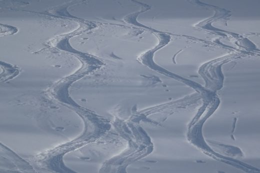 Das können die Schneeschuhe - noch nicht - Berglandschaft, Fährte, Fußspuren, Fußstapfen, Gemeindealpe, Landschaft, Natur, Panorama, Schnee, Schneeschuhwandern, Spuren, Trittspur, Winter, Winterlandschaft, Zellerrain - (Taschelbach, Sankt Sebastian, Steiermark, Österreich)