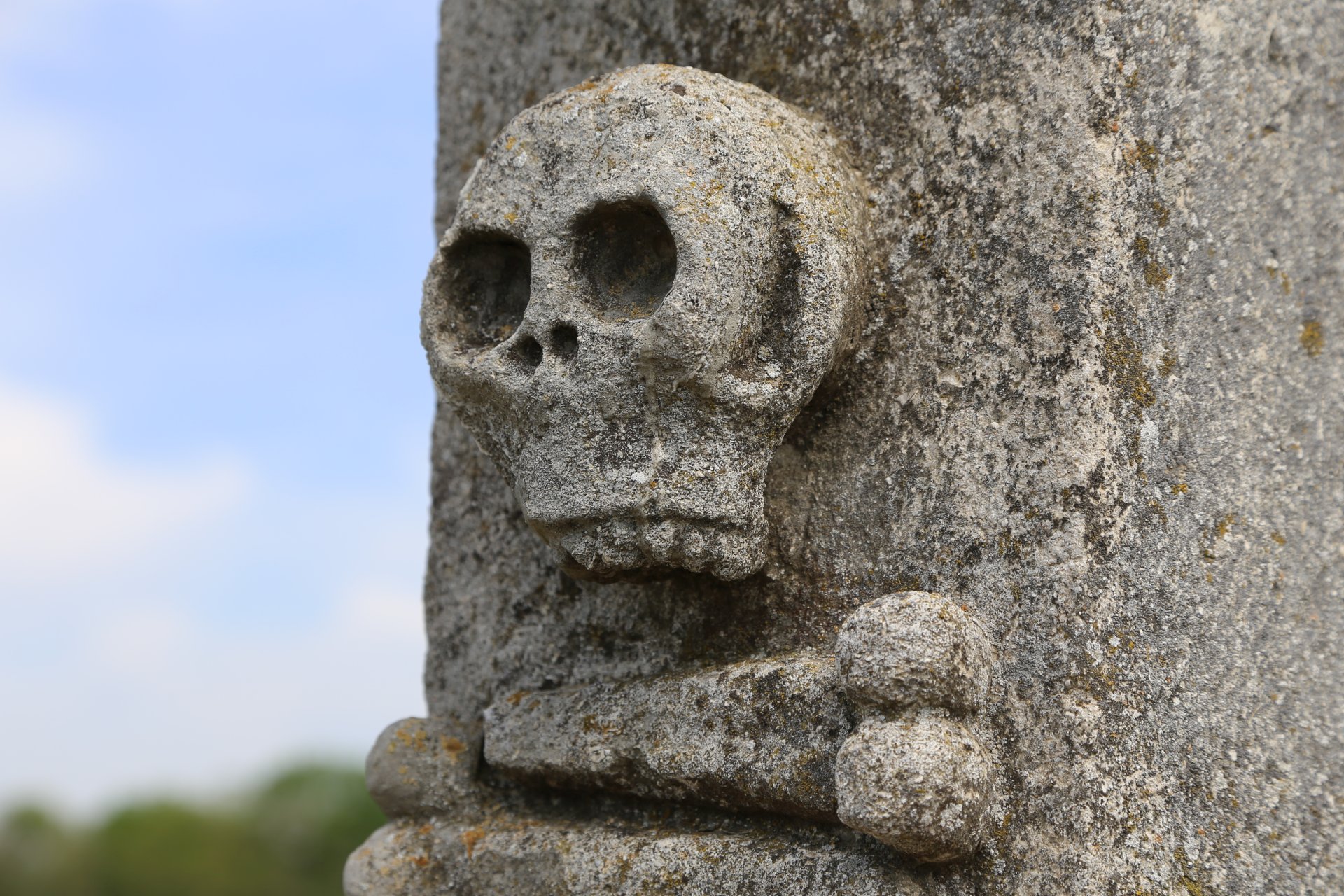 Schaurige Wegbegleiter - Totenkopf, Totenschädel - (Mitterstockstall, Niederösterreich, Österreich)