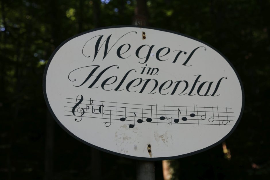 Manchmal mache ich mir Sorgen. - Schild, Tafel, Wegerl im Helenental - (Helenental, Siegenfeld, Niederösterreich, Österreich)