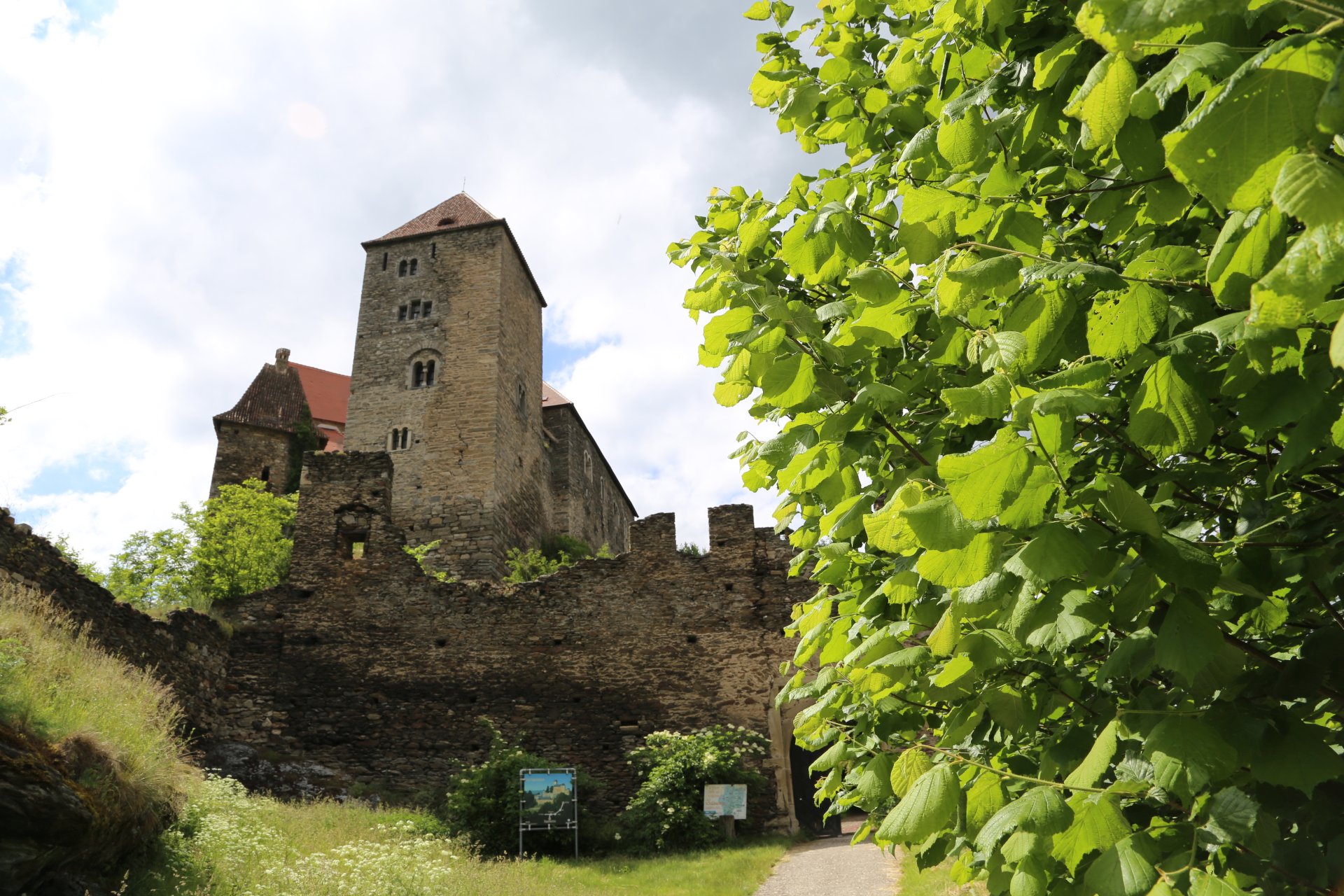 Sieht ganz schön alt aus! - Burg, Burg Hardegg, Gebäude, Höhenburg, Nationalpark Thayatal, Thayatal - (Hardegg, Niederösterreich, Österreich)