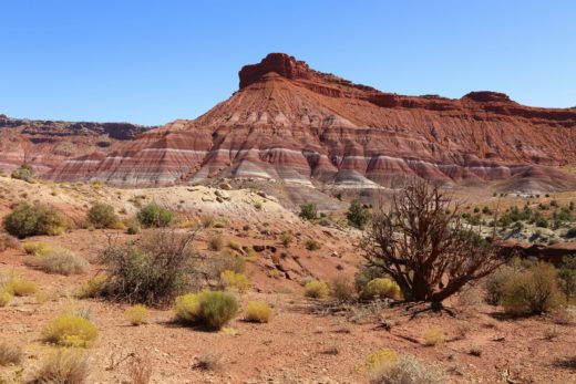 Wunderschöne Einsamkeit am Paria Movie Set - Drehort, Farben, farbenfroh, Felsformationen, Felslandschaft, Geologie, Gesteinsschichten, Grand Staircase Escalante National Monument, GSENM, Himmel, Paria, Paria Movie Set, Sandstein, Sandsteinformationen, Utah - (Paria, , Utah, Vereinigte Staaten)